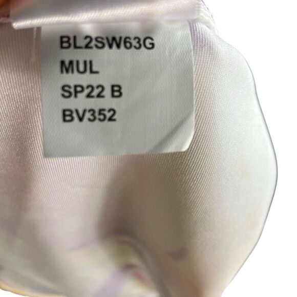 BCBG Swim Bottom Women’s XL Colorful Floral Give It A Swirl Scoop Printed - Picture 6 of 7